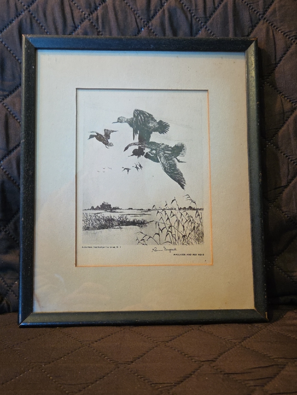 Norman Dugdale Signed 'Mallards And Red Head' Print